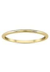 remarkable teeny-tiny domed band gold baby ring